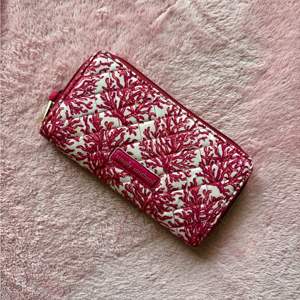 Simply Southern Coral Pattern Wallet